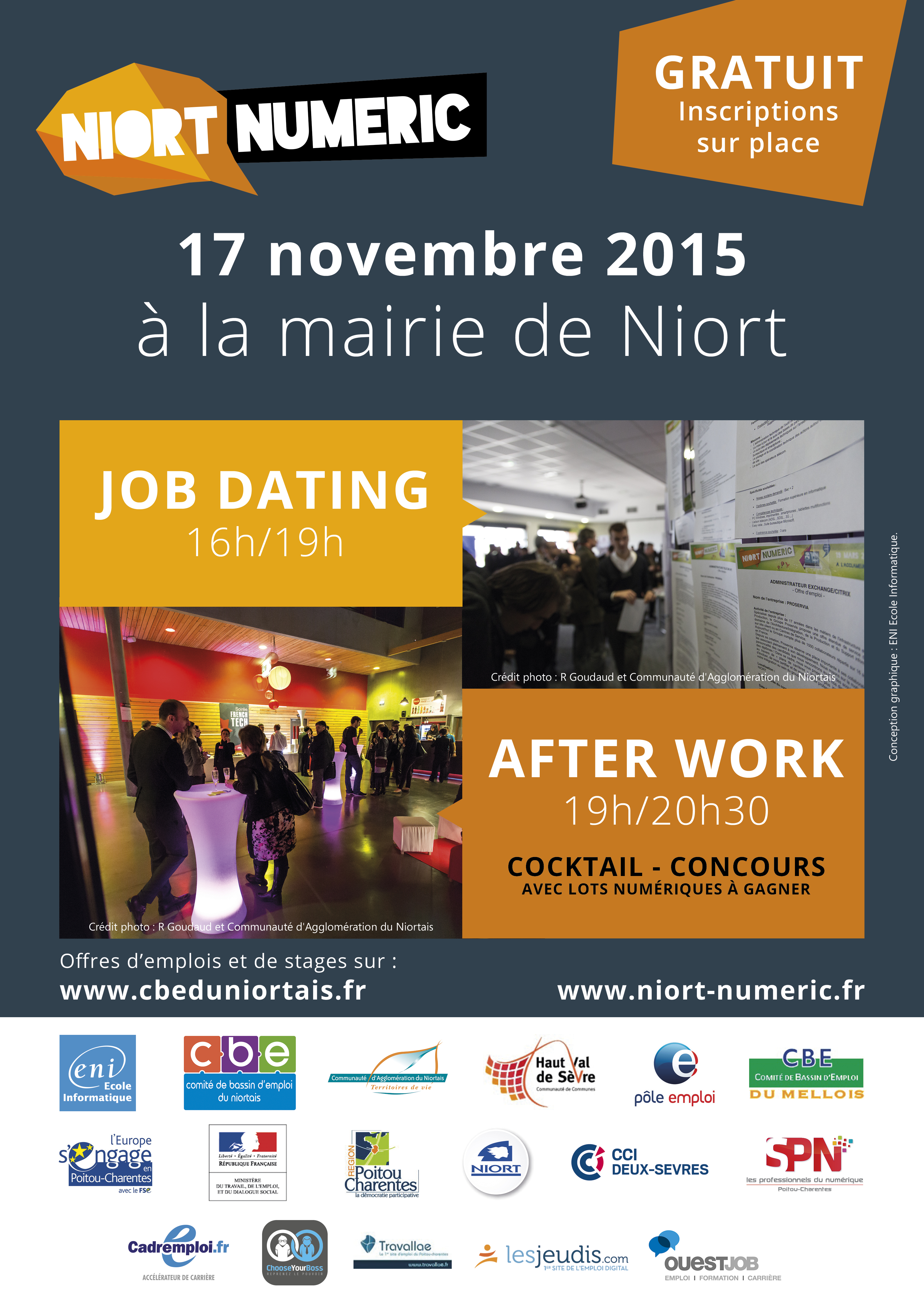 Affiche job dating Niort Numéric 2015